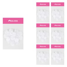 유니아트 불나비 대, 흰색, 7개