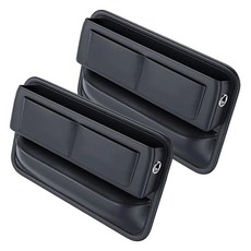 블랙스미스에어펌프 자동차 시트 틈새 포켓, 2개, 블랙