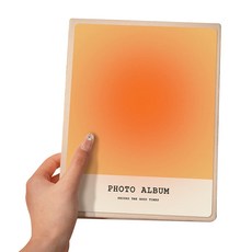 unheve 漸層相簿 7cm, 02 橘色, 200張