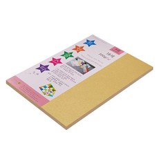 紙文化閃亮星星厚珍珠紙 200g No7 金色, 12個