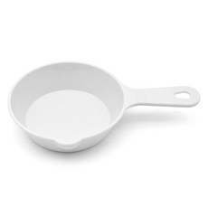 리빙메이트 유아용 PP 파스텔 손잡이 앞접시, 화이트, 1개