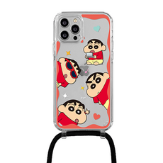 코쿼드 짱구 말랑말랑 목걸이 스트랩 휴대폰 케이스