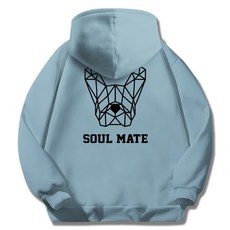 ILLUSO 男女通用柔軟刷毛Soulmate連帽T恤