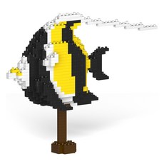 長鰭蝶魚 海水魚積木 M, 混合顏色, 1個