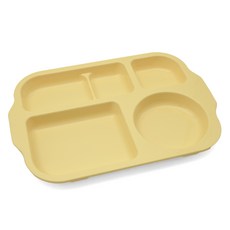 LIVING MATE 幼兒用PC粉彩餐盤, 香草色, 1個