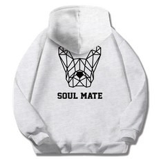 ILLUSO 男女通用柔軟刷毛Soulmate連帽T恤