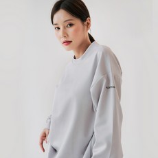 Pumping 女款寬鬆版型刷毛大學T 韓國製造
