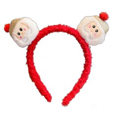 Black Tree 聖誕節飾品 捲毛髮箍, 紅色, 1個