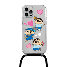 코쿼드 짱구 말랑말랑 목걸이 스트랩 휴대폰 케이스