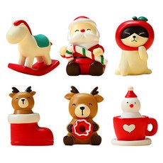 Homeflow 聖誕裝飾公仔系列 6件組, 1套, A
