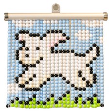 ARTNISM 串珠門簾製作圖案 DIY 材料包組合, 1套, 奔跑小狗