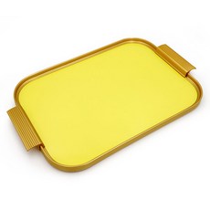 케이멧 서빙트레이 S16, 레몬옐로우 + 골드, 1개