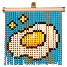 ARTNISM 串珠門簾製作圖案 DIY 材料包組合, 1套, 荷包蛋