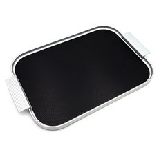 케이멧 다이아 서빙트레이 S16, 블랙 + 실버, 1개