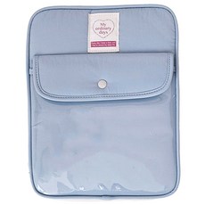 위니즈 멀티포켓 태블릿 파우치 케이스, 블루, 1개