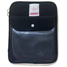 위니즈 멀티포켓 태블릿 파우치 케이스, 블랙, 1개