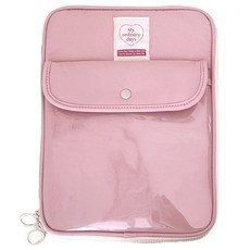 위니즈 멀티포켓 태블릿 파우치 케이스, 핑크, 1개
