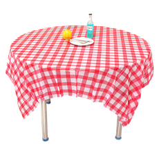 데일리네스트 다용도 식탁보, 레드 체크, 1개, 180 x 180 cm