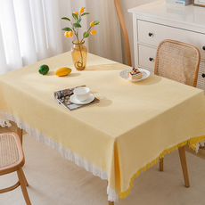 데일리네스트 프리미엄 식탁보, 옐로우, 90 x 90 cm, 1개