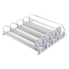 블럭마트 캔 음료 정리 디스펜서 4칸, 화이트, 1개