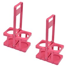 BeurreokMateu 2個可折疊飲料托盤, 2個, 粉色