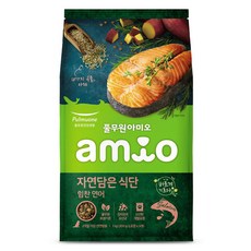 풀무원아미오 전연령 강아지 자연담은 식단 건식사료, 연어, 200g, 5개 연어, 200g, 5개