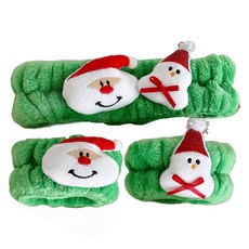 Black Tree 聖誕節洗臉小物髮帶護腕帶, 1套, 綠色