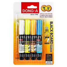 동아 블랙보드마카 4종 세트 형광, 4색, 1세트