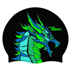 SD7 DRACO BIG 矽膠泳帽, 閃光綠, 1個