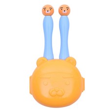 LiLFANT 兒童用Kakao臉部造型多合一湯匙叉子收納盒組 KF8616, 1套, 萊恩