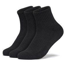 테슬라 스포츠 중목 양말 3팩, 블랙, 3개