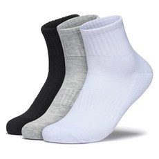 테슬라 스포츠 중목 양말 3팩, 블그화, 1세트