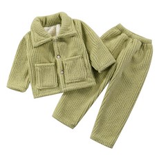 Kids Day 兒童睡眠睡衣 毛圈羅紋上下套裝