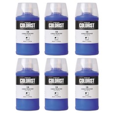 신한화구 컬러리스트 보틀 트위스트 포스터 컬러 19번 코발트 블루 휴 6p, 40ml, 1색