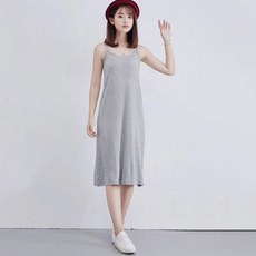 피어니스트 여성용 이너 끈나시 원피스 잠옷