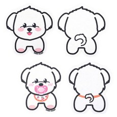 써니엔조이 零廢棄植物纖維壓縮菜瓜布 馬爾濟斯 媽媽 2入 + 寶寶 2入 組, 1套