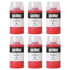 신한화구 컬러리스트 포스터 컬러 Bottle Twist 5번 버밀리언 휴 6p, 40ml, 1색