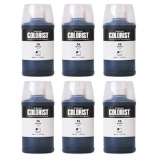 신한화구 컬러리스트 포스터 컬러 Bottle Twist 56번 블랙 6p, 40ml, 1색