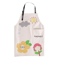 페이퍼먼츠 썬플라워 예술 카페에 어울리는 앞치마 00168, PU, 1개