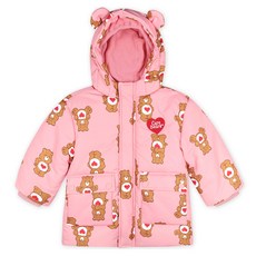 Care Bears 童款溫柔小熊印花熊耳連帽防潑水滑雪外套