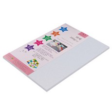 paperculture Twinkle Star 厚磅雙面珠光色紙 200g No. 01 鑽石, 10個