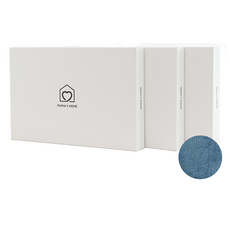 마더스홈 선물용 답례품 메모리폼 발매트+선물박스 기프트 세트, 블루, 3세트