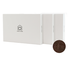 마더스홈 선물용 답례품 메모리폼 발매트+선물박스 기프트 세트, 브라운, 3세트