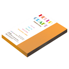 종이문화 다빈치엠보 두꺼운 양면엠보싱지 No 15 오렌지 180g, 60개