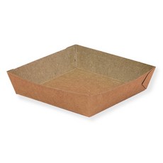 JPackTory 多用途紙托盤 8.5 x 8.5 x 2.5 cm, 牛皮紙, 100個