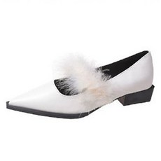 페이퍼먼츠 프렌치 퍼 스틸레토 펌프스 단화 02488