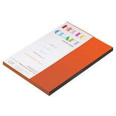 종이문화 다빈치엠보 두꺼운 양면엠보싱지 No 16 오렌지레드 180g, 30개