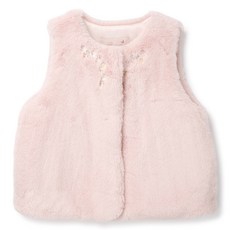 Perimitz 女童刺繡毛絨背心 P2441V058