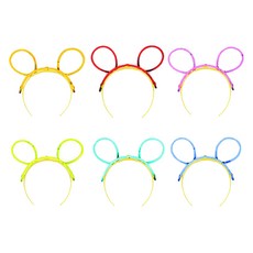 Party09 夜光髮箍6件組, 1套, 混色