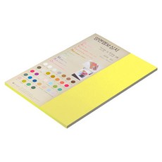 paperculture 達文西壓紋 加厚雙面壓紋紙 No 12 檸檬黃 180g, 15個